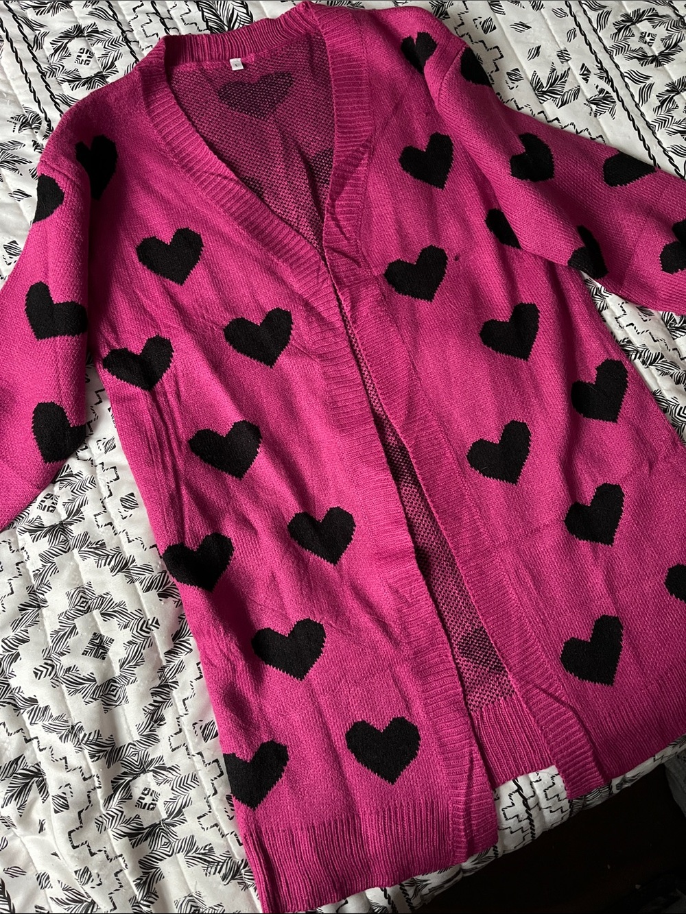 Heart Cardigan Size L